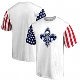 Men's New Orleans Pelicans Fanatics Branded Stars & Stripes T-Shirt White FengYun,baseball caps,new era cap wholesale,wholesale hats